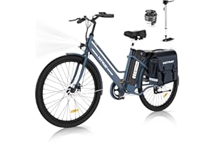 HITWAY Bicicletta Elettrica 26” Bici Elettrica Adulto City E-bike con Li-Batteria 36V/8,4Ah,Motore 250W,Max 25km/h,Fino a 35-70km,ebike Pedalata Assistita,Donna Uomo