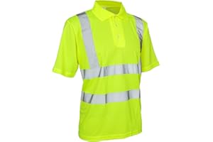CONSORTE Warnshirt Warnschutz Polo-Shirt T-Shirt Hi-Viz Kurzarm gelb orange (Polo)