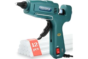 Brandsäker 100 W limpistol stor (inte liten) varm limpistol med 12 stycken limpinnar 11 mm x 220 mm, limpistol för gör-det-sj