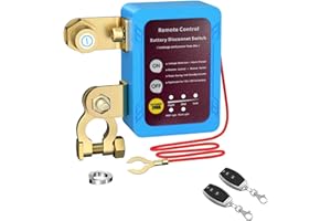 BOTEWO Desconectador de Bateria Coche: 12V 240A Interruptor Cortacorrientes Bateria Coche con Control Remoto Interruptor Aislador de Batería Remoto para Automóvil RV ATV Camión Barco Tractor