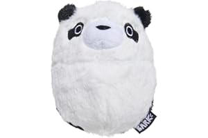 Barkbox Juguetes masticables para Perros Super Chewer Tough para masticadores agresivos, 2 Juguetes de Peluche en 1 Oso Panda, Grande