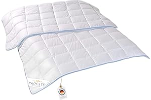 PROCAVE TopCool wysokiej jakości kołdra na cały rok | relaksuje sen – pochłania wilgoć ciała | oddychająca kołdra pikowana w kolorze białym o wymiarach 135 x 200 cm