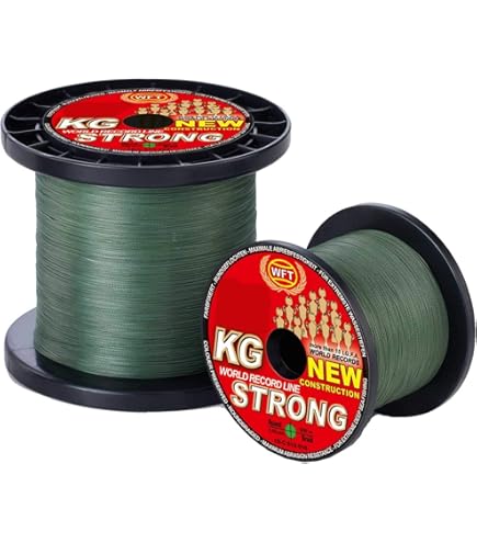 WFT 22KG Strong Schnur Grün 0,18mm 1m von der Großspule Grün - TK22kg - 0,18mm
