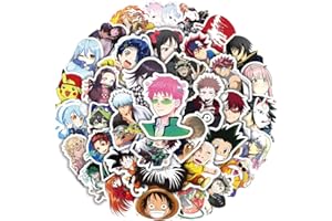 FANCICO Pegatinas de Colección de animes 100 Uds., pegatinas de dibujos animados para botellas de agua, equipaje, bicicleta, coche, pegatinas bonitas, suministros para fiestas para adolescentes y adultos