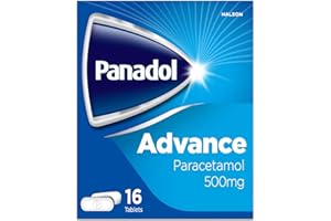Panadol Advance Painkillers, 500mg Paracetamol Tablets, Pain Relief for Migraines, Headaches, Backache, Period Pain and Toothache, Pack of 16