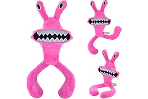 CARROUSEL Rainbow Friends Peluche, Giochi Bambole Pupazzi Rainbow Friends Pink Pupazzo Peluches, Rainbow Friends Anime Figure Bambola di Pezza, Regali di Natale per Bambini e Bambine (Rosa)