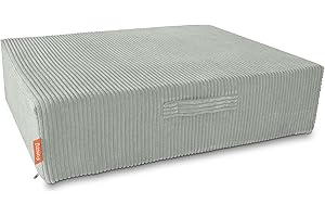 ‎FUNZY Funzy Hüpfpolster für Kinder – Hüpfmatratze mit Taschenfederkern, Sicherer & leiser Hüpfspaß, Cord-Bezug, Waschbar & Schadstofffrei, Für Motorik und Bewegung, Cord Salbei Grün, 85x65x21 cm