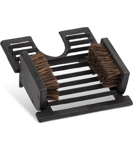 Rolson 61006 Boot & Shoe Scrubber - Heavy-Duty Steel And Hardwood Design For Easy Cleaning