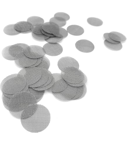 Lot De 10 Tamis à Bong En Acier Inoxydable - Diamètre 15 Mm - Filtres à Boule Grossiers Pour Pipes Et Bongs