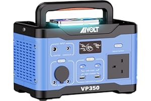 AIVOLT Portable Power Station, 266WH/72800mAh Lithium Battery Solar Generator with 230V/300W AC Outlet for Camping Outdoor Adventure RV Travel Party CPAP Emergency Power Back