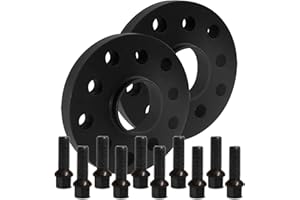 SILVERLINE BY SCC BlackLine Spurverbreiterung 20mm (10mm) mit Schrauben schwarz 5x112 57,1mm - 12118W-53_M1415KU38Q