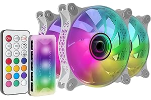 Mars Gaming MF-3DKIT Bianco, Kit 3 Ventole ARGB 360° 12cm, Specchio Infinito 3D, Sistema Antivibrazioni, Controller ARGB, Telecomando RF, Compatibilità Completa