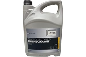 Renault Anticongelante Refrigerante Coolant Glaceol RX tipo D Amarillo, 5 litros