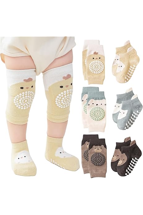 Shengxi 3 Paia Di Ginocchiere Per Gattonare Per Bambini Comode E