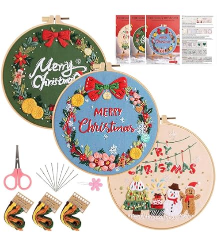 Awesocrafts Kit De Broderie Licorne - Kit Complet Pour Débutants Adultes & Enfants, Motifs Animaux, Plantes & Fleurs Faciles à Broder