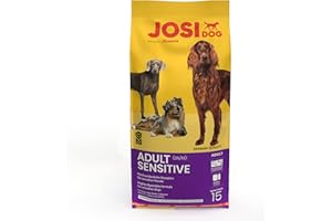 JosiDog Adult Sensitive Nourriture pour Chiens sensibles, particulièrement digestes et sans Gluten, Nourriture sèche de qualité supérieure pour Chiens Adultes et sensibles, Powered by Josera
