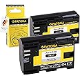 PATONA 2x Batteria LP-E6 Compatibile con Canon EOS R 7D 6D 5D Mark II III 80D