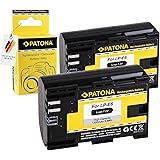 PATONA 2x Batteria LP-E6 Compatibile con Canon EOS R 7D 6D 5D Mark II III 80D