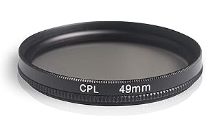 Ares Foto® Filtro Polarizzatore Circolare. Polarizing Filter. Realizzato in vetro ottico e alluminio. Per Canon Sony Nikon Fujifilm Pentax Tamron Sigma Leica Olympus Panasonic (49mm)