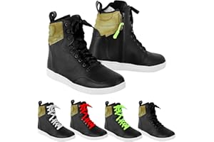 VASTER Motorcycle Mens Rider Shoes Motorbike Leather CE Armour Boot Motorcycle Men Waterproof Shoes Sneaker Fashion Black color