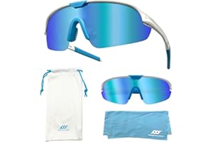 XII WANG YE XII WY Gafas de Sol Niños Jóvenes Béisbol Gafas de Sol Ligero TR90 Marco UV400 Deportes Ciclismo Gafas de Sol para Niños