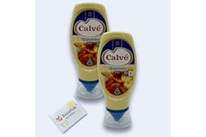 Calvé Mayonnaise Squeeze 2x 430ml + Benefux. Erfrischungstuch