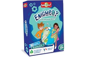 Bioviva - Enigmes - Environnement - Devinez la réponse le plus rapidement possible grâce aux indices- Jeu de cartes - Collection Enigmes - 2 à 6 joueurs - 9 ans - Fabriqué en France - 200479