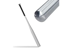 ‎RELAXDAYS Relaxdays kij baseballowy z aluminium, lekki kij softballowy, do samoobrony, antypoślizgowy uchwyt, 34 cali, srebrny