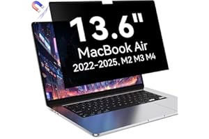 PROTESCREEN Privacy Screen Protector Compatible with MacBook 13.6/13 Inch (2022-2025, M2, M3, M4), Easy On/Off Removable Anti Spy Blue Light Glare Shield Film Laptop Privacy Filter