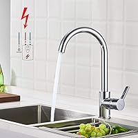 BONADE Niederdruck Armatur Küche Spültischarmatur Schwenkbereich 360° Küchenarmatur Einhebelmischer für drucklose Boiler…