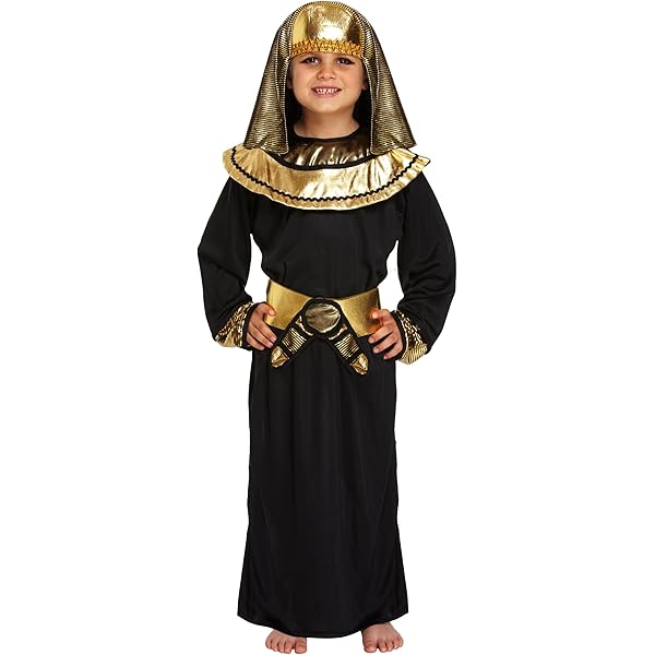 FIESTAS GUIRCA Costume Da Dea Egiziana Per Bambina – Set Completo Con Vestito, Colletto E Cintura – Taglia 10-12 Anni (Altezza 142-148 Cm)