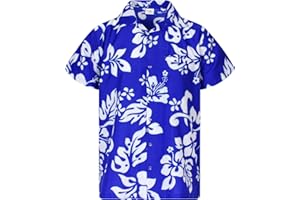 King Kameha | Funky Chemise Hawaïenne | Hommes | XS - 6XL | Manche-Courte | Poche-Avant | Hawaiian-Imprimer | Noël Père| Couleurs variées