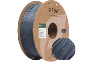 eSUN ASA+ Filamento 1.75mm, Filamento 3D Resistente a la Intemperie, Carrete de 1KG (2.2 LBS) Materiales de Impresión 3D para Impresoras 3D,Gris