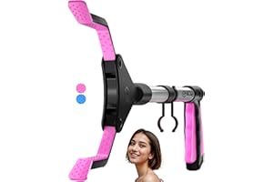 SLAH Pinzas Recoge Objetos 26" Pinzas Largas Palo, Agarradores De Mano Para Discapacitados, Recogedores De Arena Para Adultos, Plegables, Giratorios De 360 Grados (ROSA, 66 Cm)