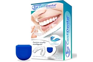 The ConfiDental - 2 Sizes, Pack of 4 Moldable Mouth Guard for Teeth Grinding Clenching Bruxism, Sport Athletic, Whitening Tray, Including 2 Regular and 2 Small Guard