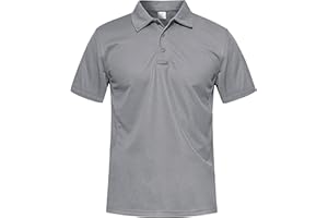 MAGCOMSEN Men's Breathable Quick Dry Golf Polo Shirt Summer Outdoor Lightweight Short Sleeved Shirts