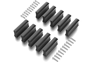 Taiyeestar 10 Stück Möbelgriffe Schwarz 32mm, Schrankgriffe, küchenschrank griffe, schubladengriffe, Türgriffe Schwarze für Schubladen, Schrank, Möbel(Matt-schwarz)