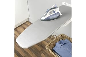 Gedotec Planche À Repasser Murale Pliante IRONFIX | Raccords Acier Qualité Supérieure Fabriqué en Allemagne | Table Pivotante à 180 Degrés, Support & Kit Montage Inclus