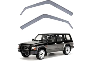 Modifycar - Deflectores Compatibles con Nissan Patrol 1990-1997 (Y60) - Vidrio Acrílico Duradero - Derivabrisas Delanteros Ahumados para Ventanillas - Instalación Interior - 2 Unidades