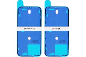 IS-TECK Lot de 2 autocollants de rechange pour iPhone 14 15 16 Plus Pro Max pour coque arrière et boîtier de cadre, joint d'étanchéité, film d'étanchéité (iPhone 15)