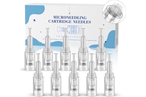 QUELLE 10 Stück Microneedling Nadeln 36 Pins Ersatz Dermapen Nadeln Microneedling Nadelpatronen Universal Micro Needling Nadeln mit Gewinde Port für Elektrischer Microneedling Pen EN99-10-36P