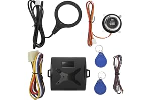 ACOUTO Système Universel de Démarrage par Poussée de Voiture, Bouton D'arrêt de Démarrage Intelligent du Moteur, Kit de Démarrage sans clé