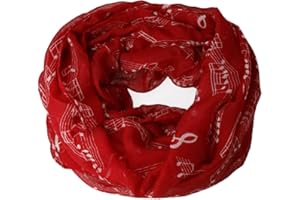 mugesh Rund-Schal Notenzeile groß - Schönes Geschenk für Musiker