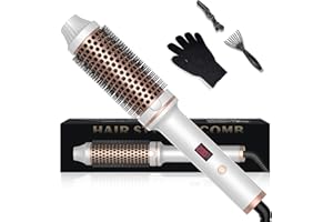 UMIGA 38mm Thermal Brush Ionic Thermal Brushes, 120-200°C Double PTC Round Brushe Heated Curling Iron Temp, Heat Brush, Volumative Thermal Brushes, Create Root Volume & Loose Curls