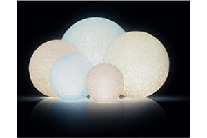 Mojawo Acrylic LED Decorative Ball Garden Lamp 4 Functions Party Decoration Warm / Cold White Diameter 12 cm