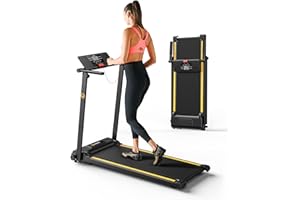 ‎UREVO UREVO Laufband für zuhause, 2.25PS Laufband klappbar mit 12 HIIT Modes, Platzsparend Walking Pad mit Verbreiterter Laufgürtel, LCD-Monitor, kompakte Mini Treadmill für Haus Büro, Leicht zu Falten