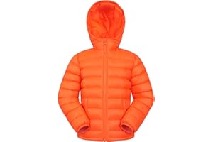 Mountain Warehouse Seasons Steppjacke für Kinder - Ultraleichte, warme, wasserdichte Steppjacke. Jungen & Mädchen Winterjacke mit Kapuze & Reißverschluss