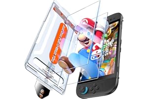 LK 2-pak folii ochronnej na wyświetlacz do Nintendo Switch 2 (2025), twardość 9H, szkło ochronne bez pęcherzyków powietrza i kurzu, szybka instalacja, odporna na zarysowania przezroczysta folia HD do
