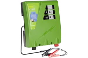 Kerbl TITAN A 7500 Electric Fence Device for Robust Animals Wild Boars / Bulls, for Long Fences with Strong Growth 392527