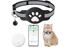 TERHYSEI Cat Tracker Compatible with Google Find My (Android Only), Tracker for Cats, Cat Location Tracker with Holder, No Monthly Fee, Reflective Cat Collar